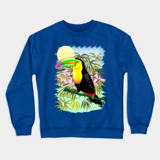 Toucan Wild Bird from Amazon Rainforest Crewneck Sweatshirt